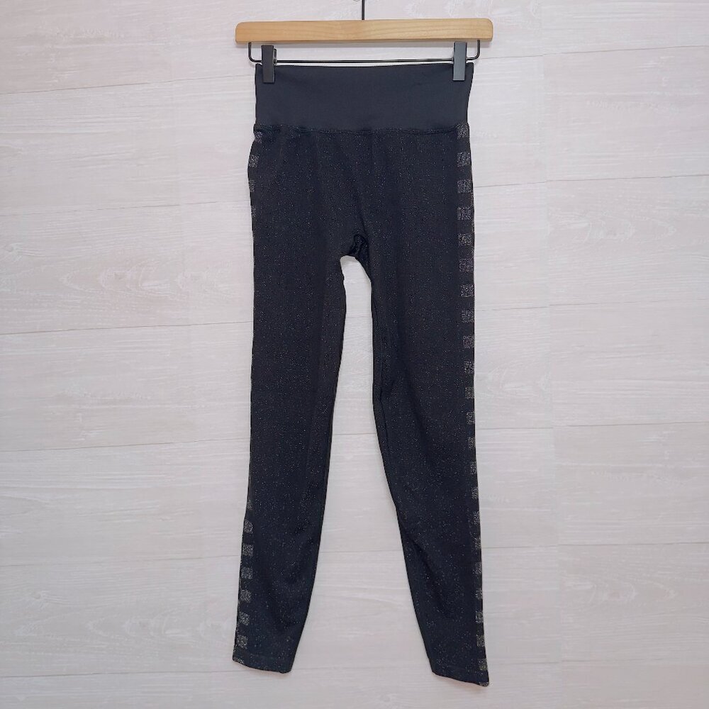 PINK By Victoria's Secret Active Black Mid Rise Seamless Athletic Leggings